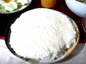 Pictured above is a plate of Asida